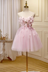 A-line Tulle Short Homecoming Dress